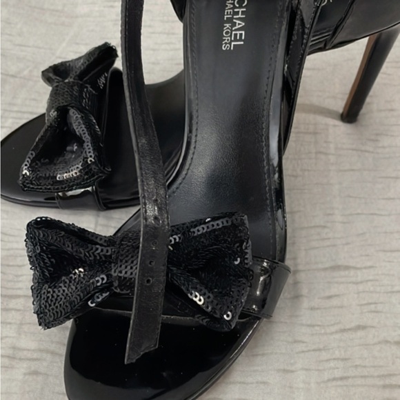 Michael Kors Collection Shoes - SALE Michael Kors $130 Paris High Heels Sparkling Bow Black